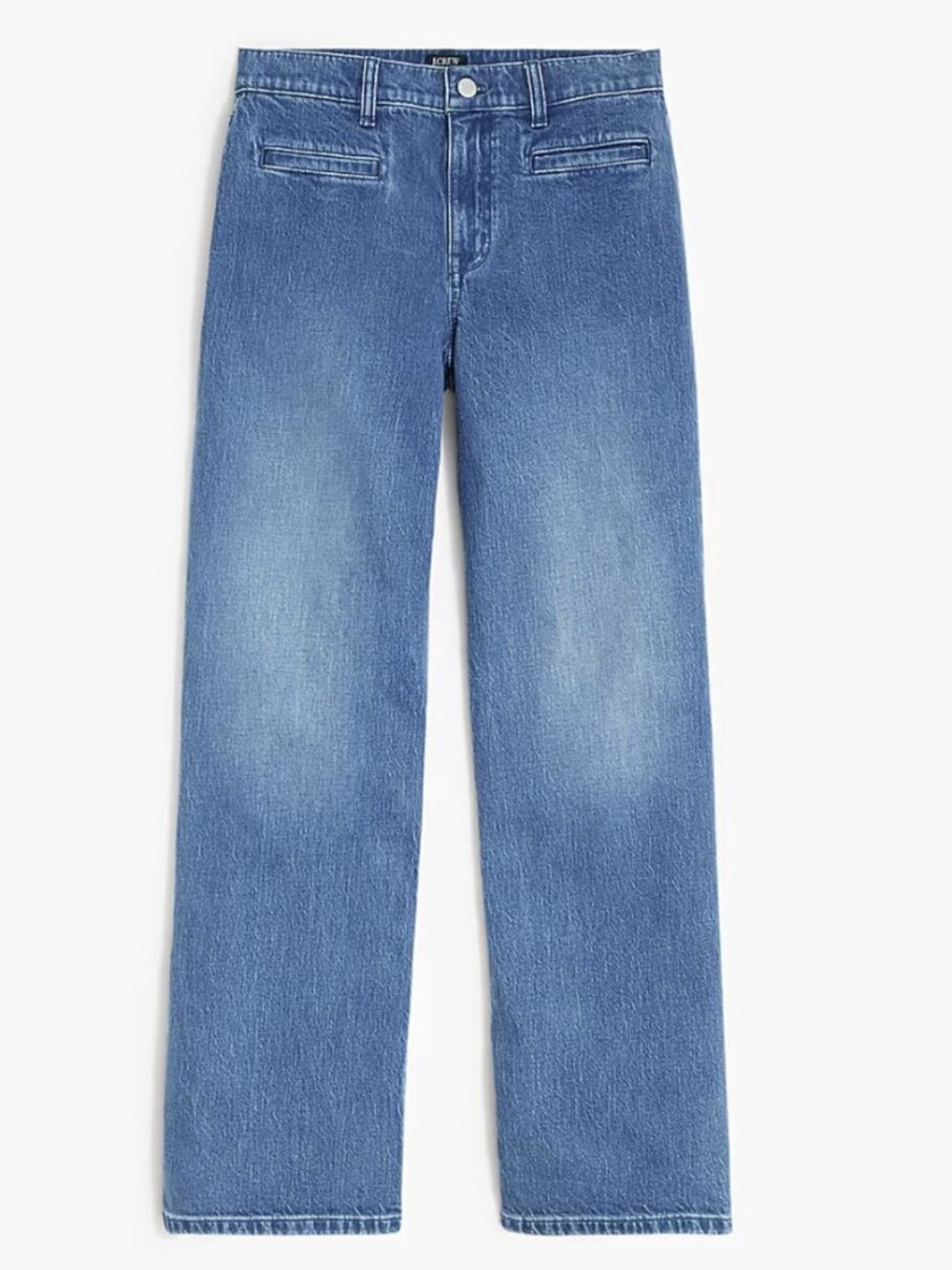 J.Crew Factory Wide-Leg Cropped Jean Welt Pockets All-Day Stretch Women Size 26